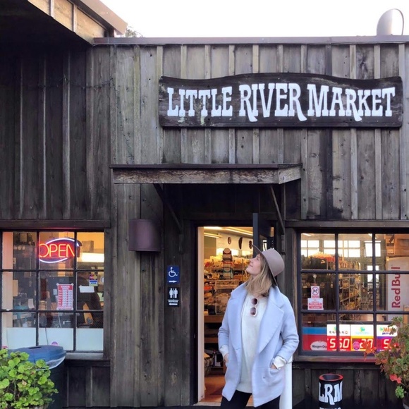 Soft baby blue wool blend pea coat - Picture 5 of 5